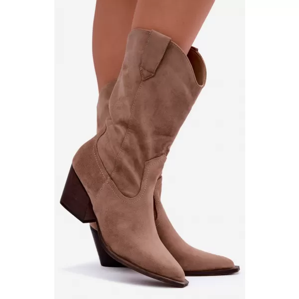  Dámské kovbojky BOTO D-207 BEIGE 