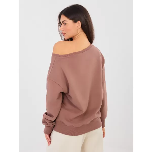  Dámská mikina FACTORY PRICE NS-BL-NS2567.03 BROWN 