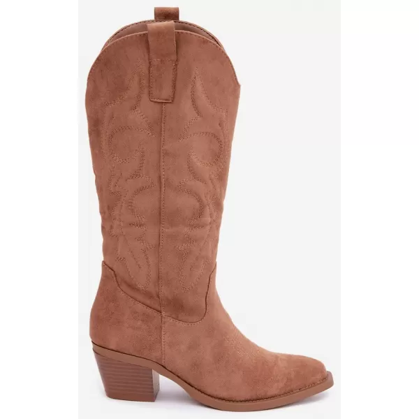  Dámské kozačky BOTO 7689A BROWN 