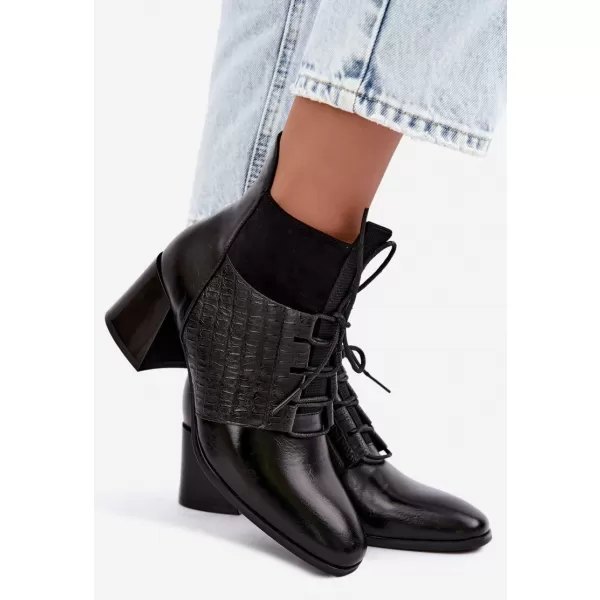 Dámské kotníkové boty VINCEZA 58670 BLACK 