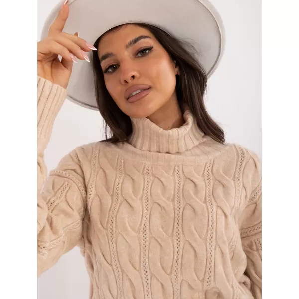  Dámský svetr WOOL FASHION ITALIA AT-SW-23445.00 BEIGE 