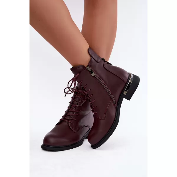  Dámské kotníkové boty VINCEZA 86450 BURGUNDY 