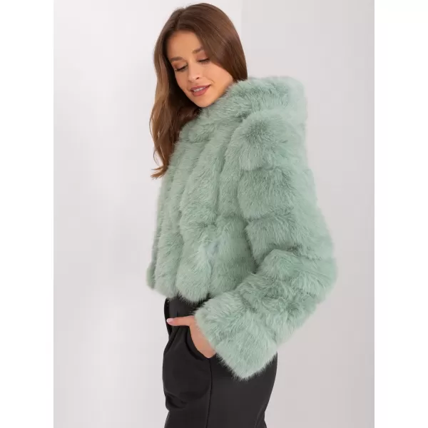  Dámská bunda WOOL FASHION ITALIA AT-KR-2378.96P PISTACHIO 