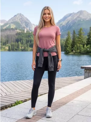 Dámské sportovní legíny ALPINE PRO GEMSA BLACK