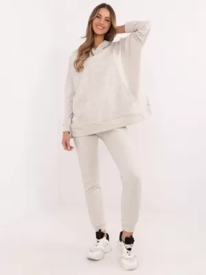 Dámský set MY RED LIPS EM-KMPL-861.48 LIGHT GREY