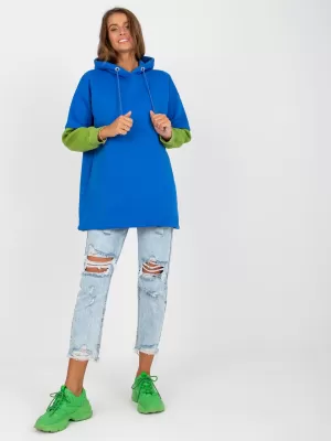 Dámská mikina RUE PARIS RV-BL-8232.27X DARK BLUE