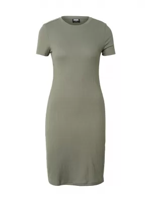 Dámské šaty URBAN CLASSICS TB8275 PALE OLIVE