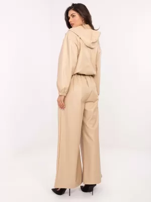 Dámské kalhoty RUE PARIS IT-SP-FL8569.85 BEIGE