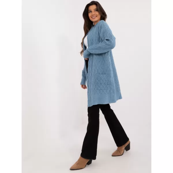  Dámský kardigan WOOL FASHION ITALIA AT-SW-2366.61 BLUE 