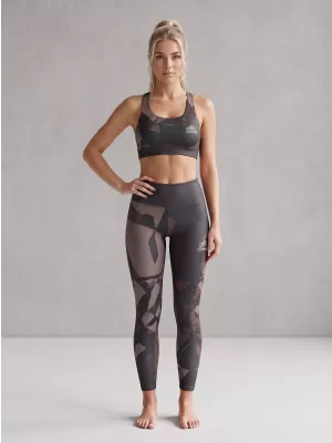 Dámské dlouhé legíny premium (nové velikosti) ALTISPORT VOJ/ALW080LEG05 TMAVĚ HNĚDÁ