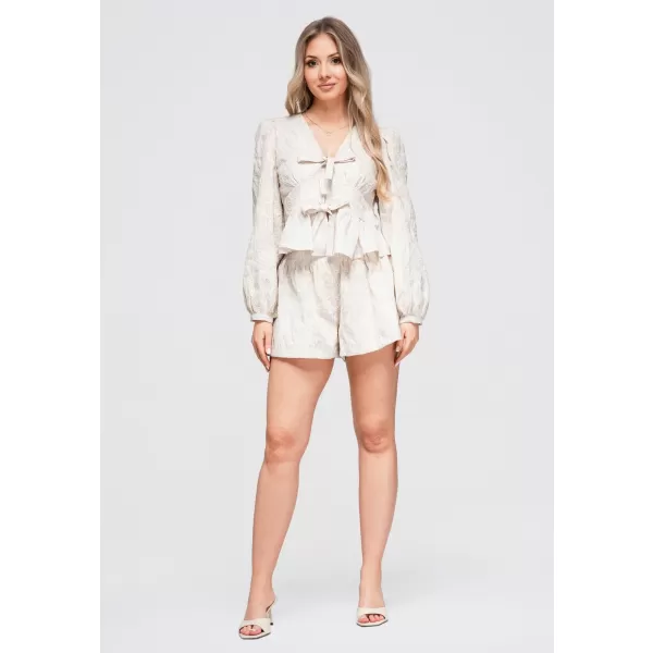  Dámské kraťasy OMBRE OW-ST-E0012 BEIGE 