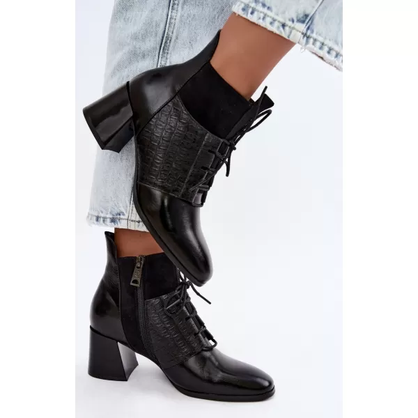  Dámské kotníkové boty VINCEZA 58670 BLACK 