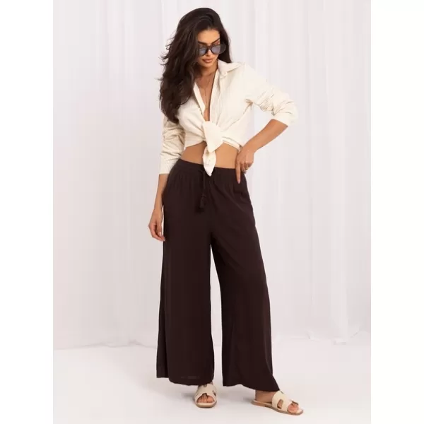  Dámské kalhoty SUBLEVEL D73761AG62237J DARK BROWN 