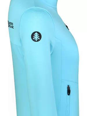 Dámská powerfleece mikina NORDBLANC CRISP NBSFL8338 SVĚTLE MODRÁ