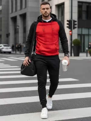 Pánská mikina DSTREET ČERVENÁ