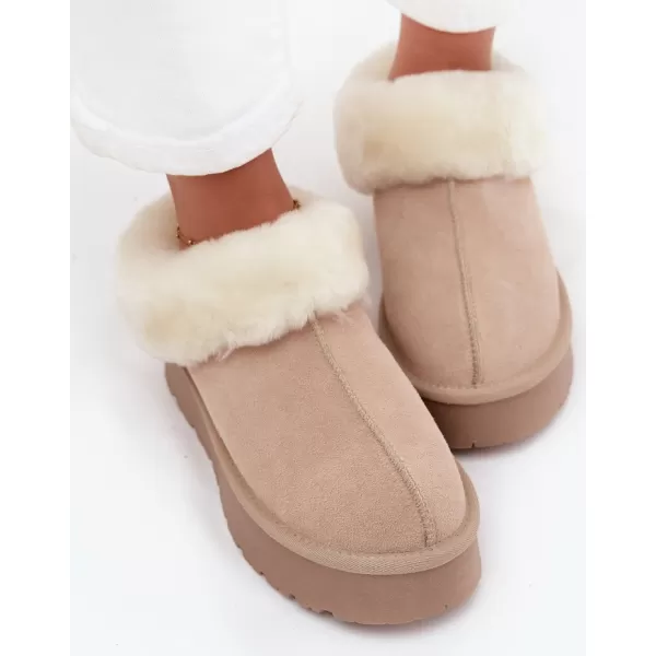  Dámské sněhule BOTO W5818 BEIGE 