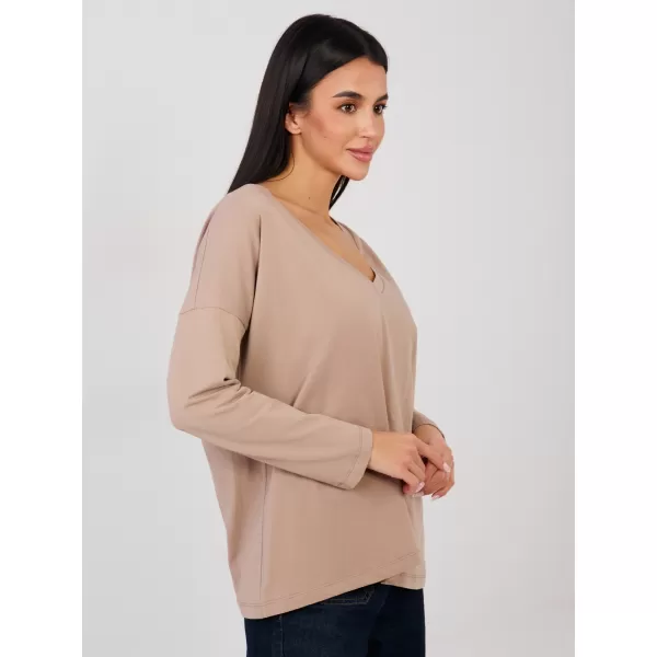  Dámské triko RUE PARIS RV-BZ-A1092.47 DARK BEIGE 