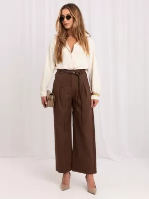 Dámské kalhoty ITALY MODA IR-SP-YV054B.24 BROWN