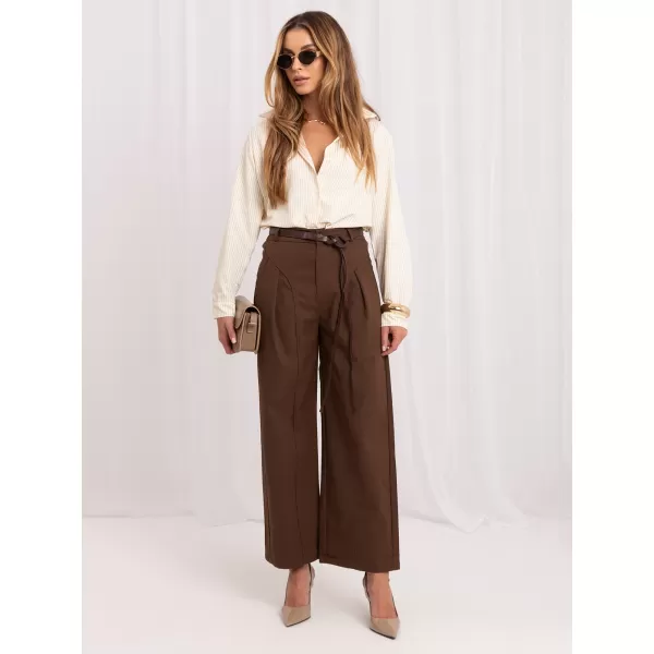  Dámské kalhoty ITALY MODA IR-SP-YV054B.24 BROWN 