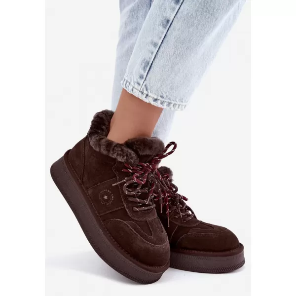  Dámské sněhule BIG STAR SHOES UU274312 CHOCOLATE 