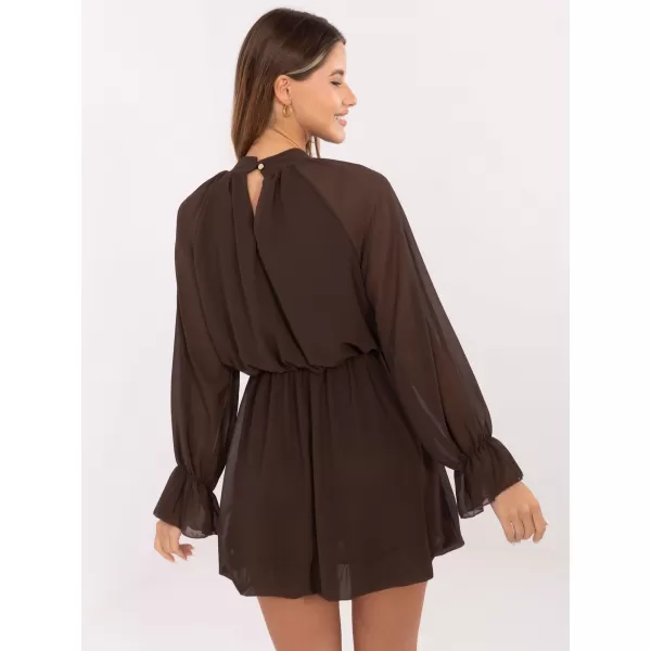  Dámské šaty RUE PARIS MI-SK-A1554.26 BROWN 