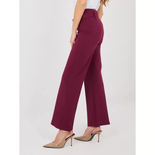  Dámské kalhoty RUE PARIS IT-SP-FL7371.93 DARK RED 