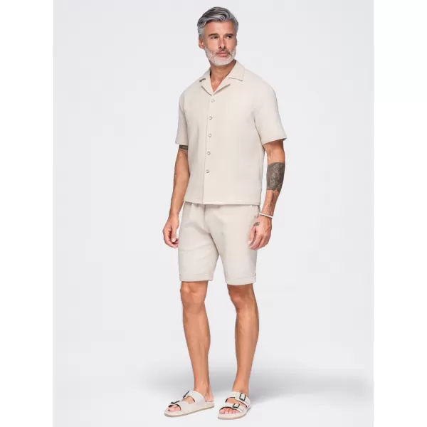  Pánská košile OMBRE OM-SHSS-0220 OFF-WHITE 