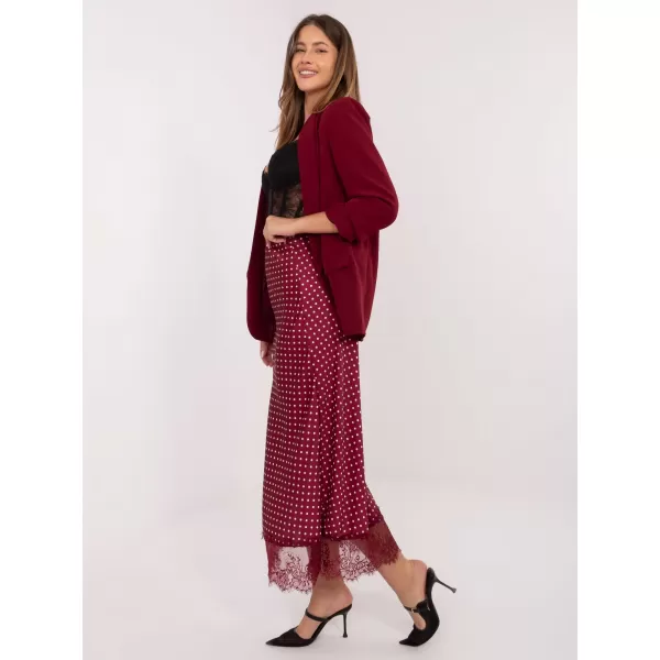  Dámská sukně RUE PARIS MI-SD-4213.52 BURGUNDY 