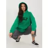 Dámská mikina RUE PARIS RV-BL-A1082.10 DARK GREEN