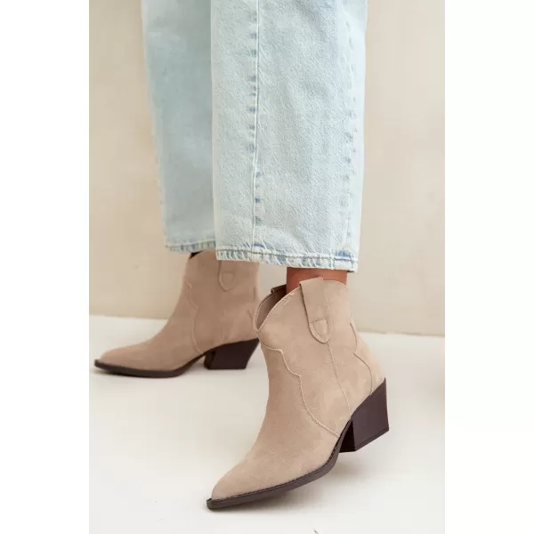  Dámské kotníkové boty BOTO 6338 BEIGE 