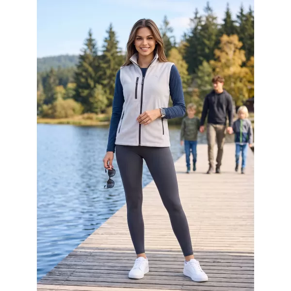  Dámská fleece vesta ALTISPORT ALW002525 SVĚTLE ŠEDÁ 