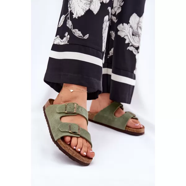  Dámské pantofle BIG STAR SHOES RR274A393 GREEN 