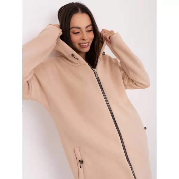  Dámská mikina RUE PARIS RV-BL-4858-1.99P LIGHT BEIGE 