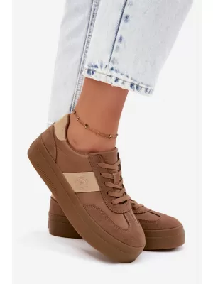 Dámské tenisky BIG STAR SHOES UU274015 BROWN/BEIGE