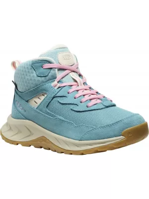 Dětské kotníkové boty KEEN HIGHTRAIL MID WP YOUTH BRITTANY BLUE/CASHMERE ROSE