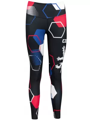 Dámské dlouhé funkční legíny premium (nové velikosti) ALTISPORT VOJ/ALW036LEG05 HEXA ČERNÁ