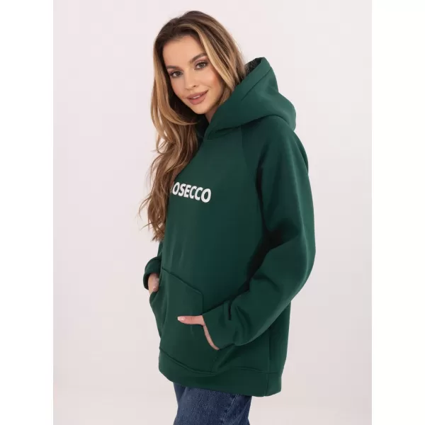  Dámská mikina RUE PARIS RV-BL-A1034.30 DARK GREEN 