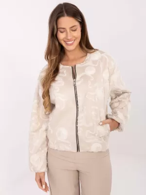 Dámská bunda RUE PARIS IT-KR-5776.66 LIGHT BEIGE