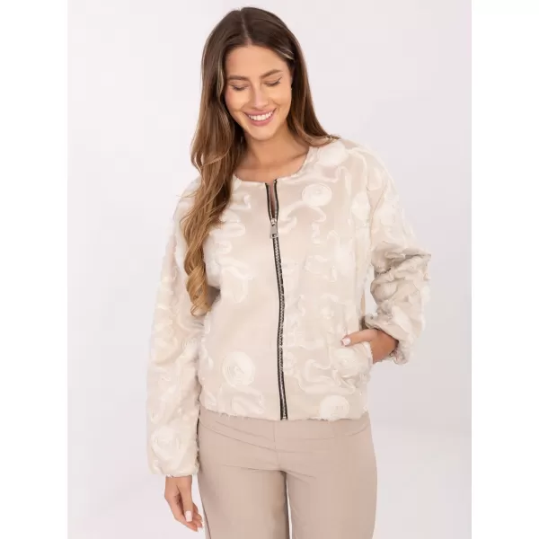  Dámská bunda RUE PARIS IT-KR-5776.66 LIGHT BEIGE 