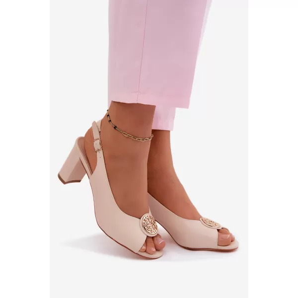  Dámské sandály BOTO 26SD98-9823 BEIGE 
