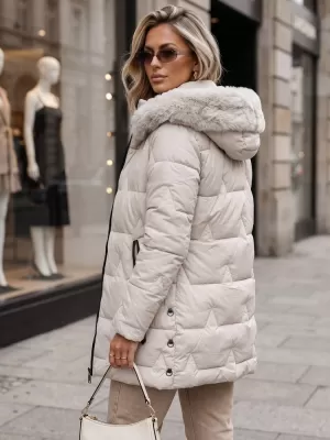 Dámská bunda DSTREET BÉŽOVÁ