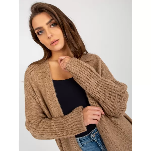  Dámský kardigan OCH BELLA TW-SW-BI-M2201.87 DARK BEIGE 