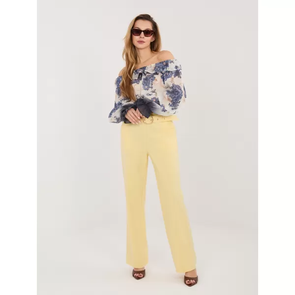 Dámské kalhoty RUE PARIS IT-SP-FL8252-1.90 BRIGHT YELLOW 