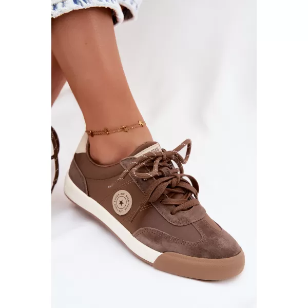  Dámské tenisky BIG STAR SHOES UU274002 BROWN/BEIGE 