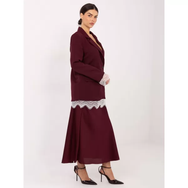  Dámská bunda ITALY MODA IT-MA-FL9916.02P BURGUNDY 