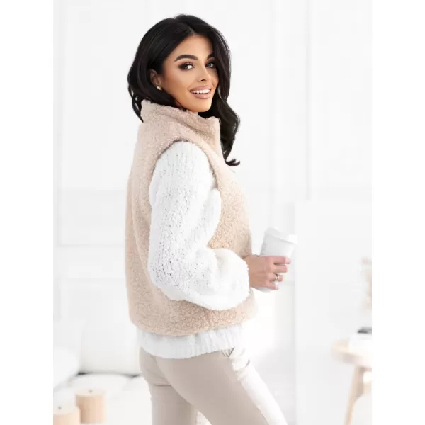  Dámská vesta FACTORY PRICE CS-KZ-1403.00P LIGHT BEIGE 