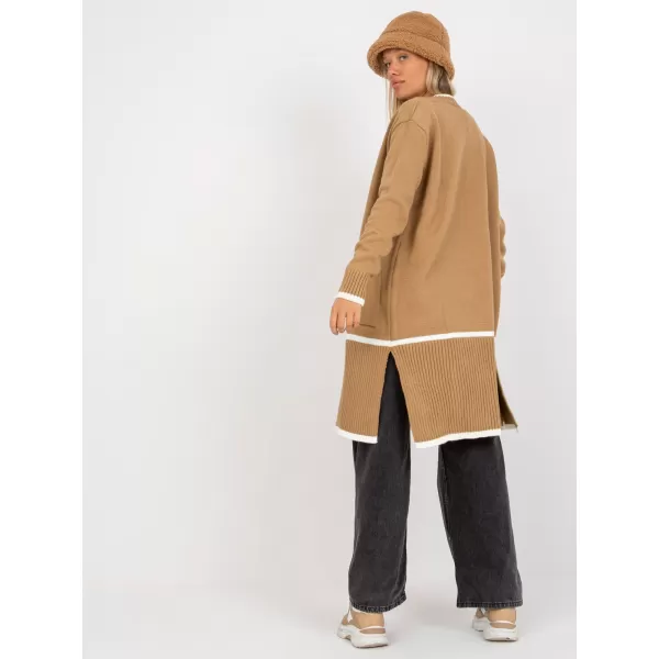  Dámský svetr RUE PARIS LC-SW-0340.42P DARK BEIGE 