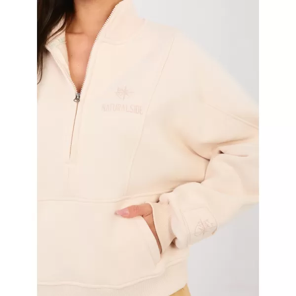  Dámská mikina FACTORY PRICE NS-BL-NS2579.18 LIGHT BEIGE 