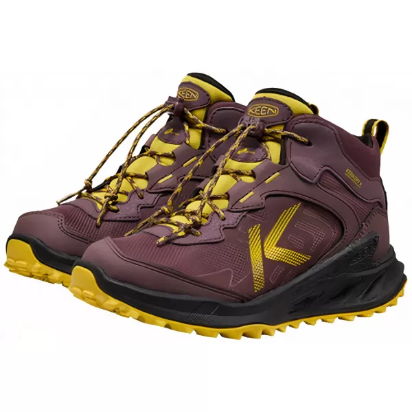  Dětské boty KEEN ZIONIC MID WP HUCKLEBERRY/MANGO MINT 