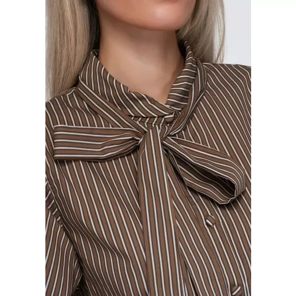  Dámská košile OMBRE OW-SH-E0067 BROWN 